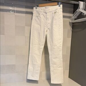 MOTHER Cream Denim Jeans